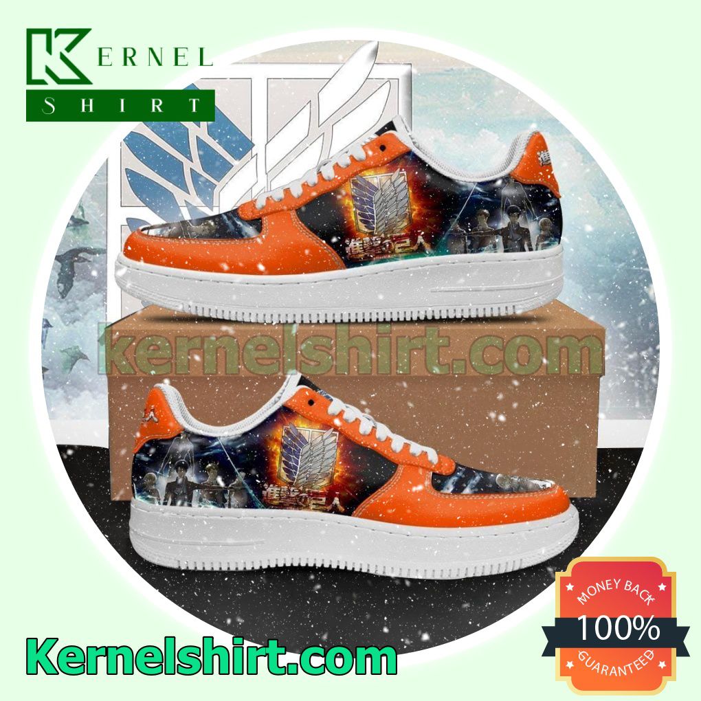 Attack On Titan AOT Anime Mens Womens Air Force 1 Shoes
