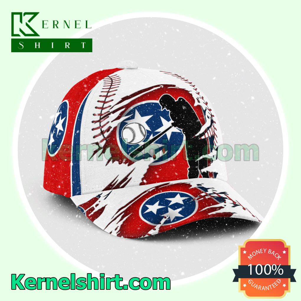 Batting Tennessee Flag Pattern Hats Caps