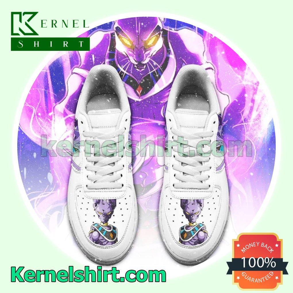 Beerus Dragon Ball Z Anime Mens Womens Air Force 1 Shoes a