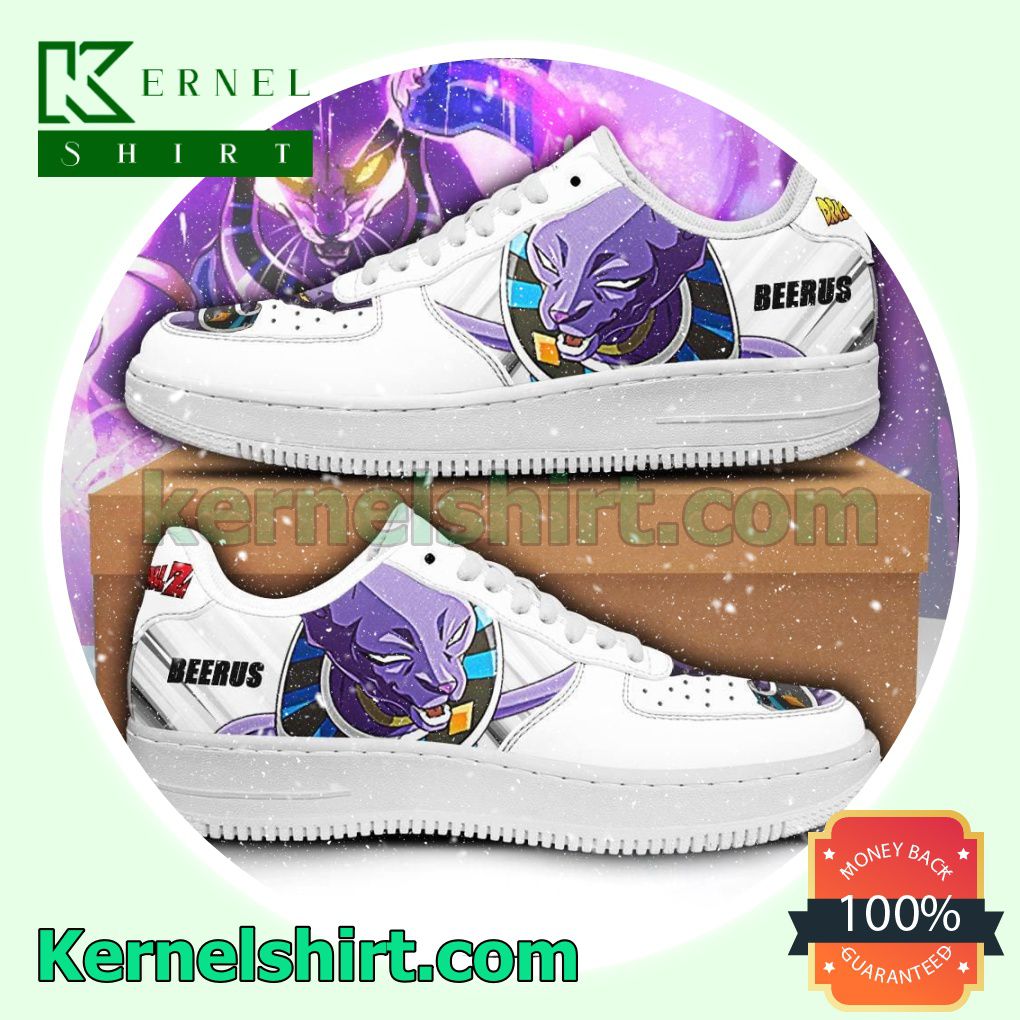 Beerus Dragon Ball Z Anime Mens Womens Air Force 1 Shoes