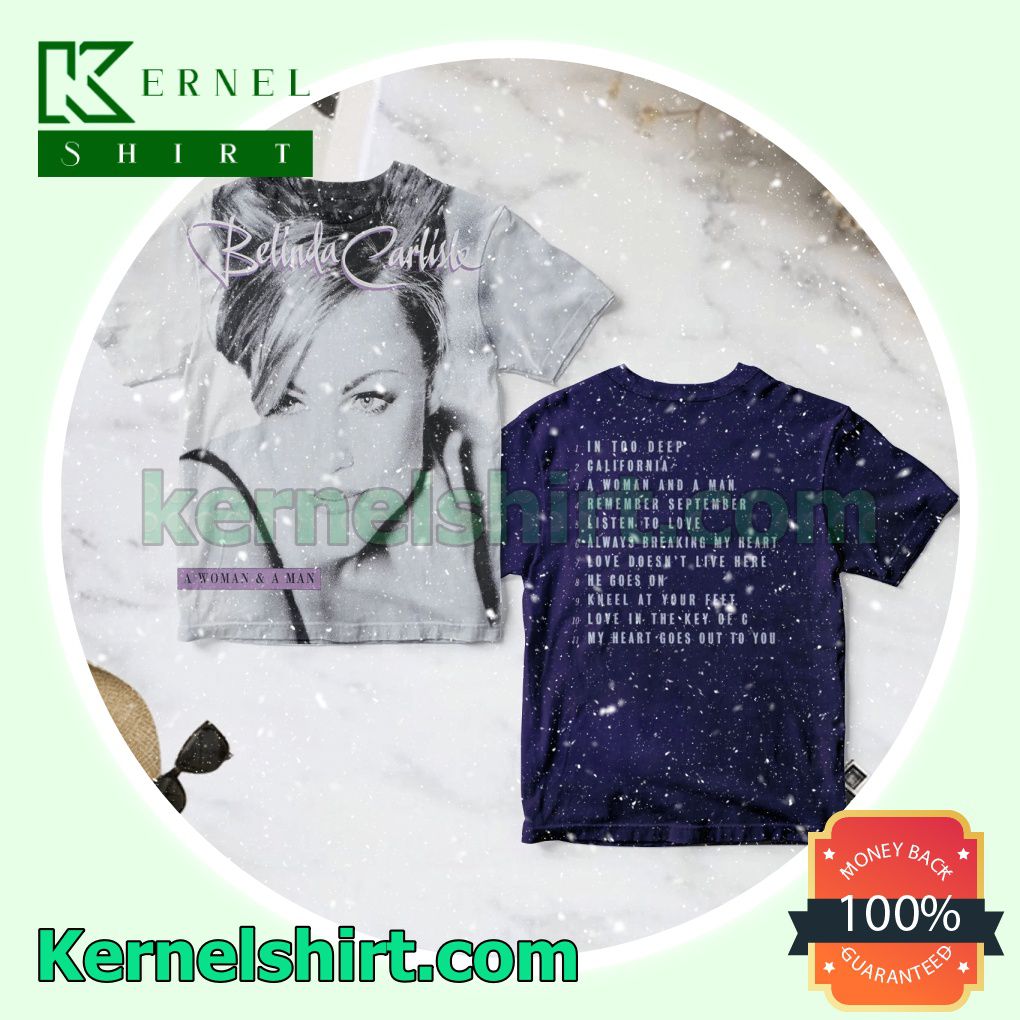 Belinda Carlisle A Woman And A Man Album Crewneck T-shirt