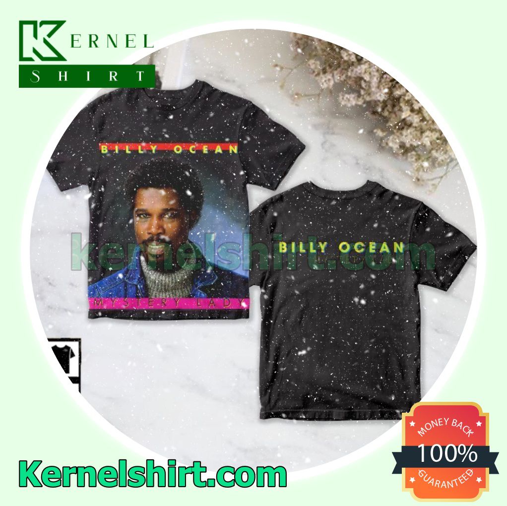 Billy Ocean Mystery Lady Album Cover Crewneck T-shirt