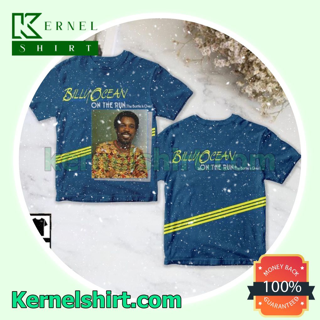 Billy Ocean On The Run The Battle Is Over Album Cover Crewneck T-shirt