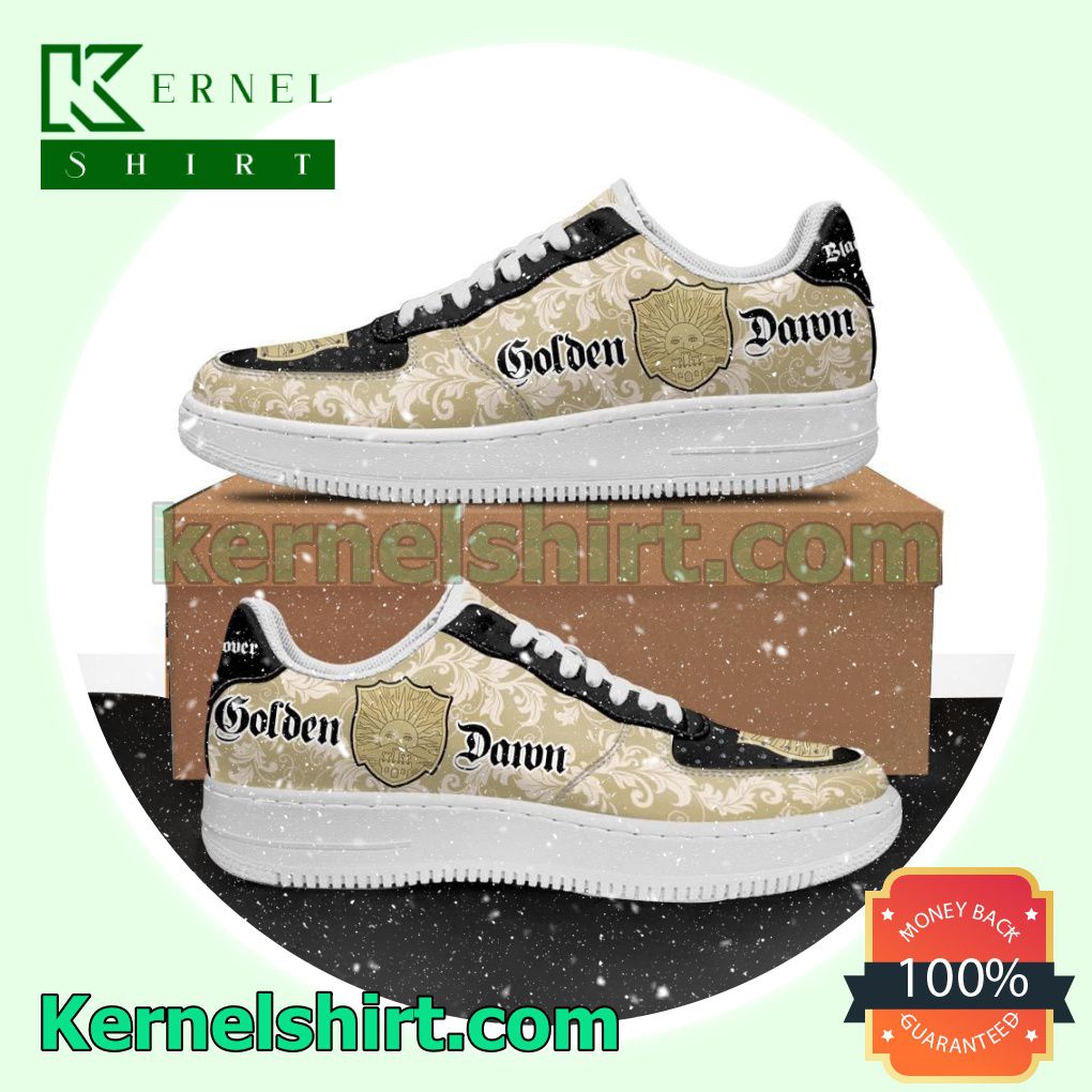 Black Clover Magic Knights Squad Golden Dawn Anime Mens Womens Air Force 1 Shoes