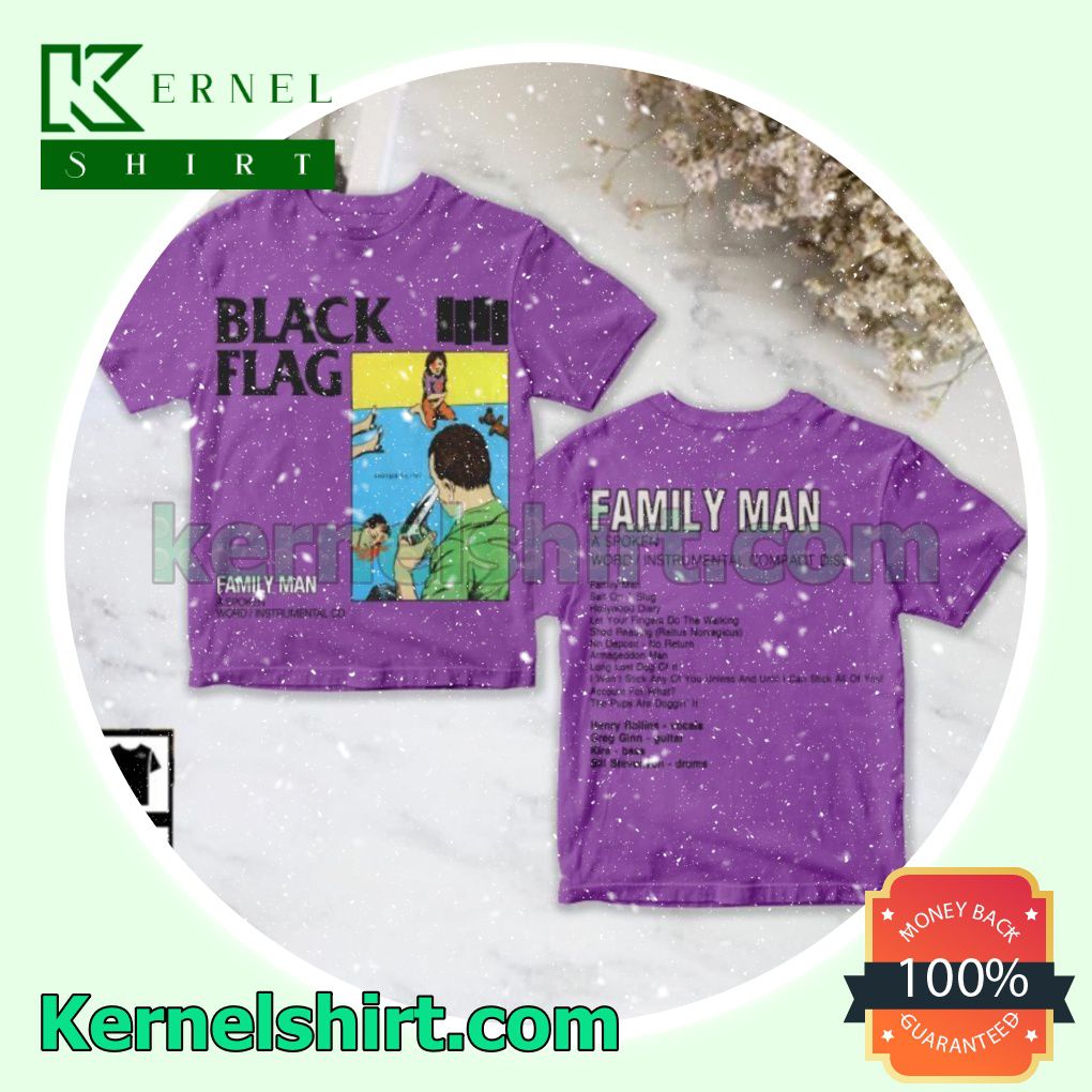 Black Flag Family Man Album Crewneck T-shirt