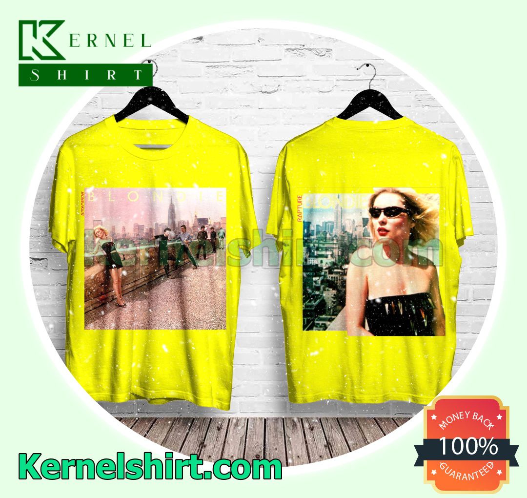 Blondie Autoamerican Album Cover Yellow Crewneck T-shirt