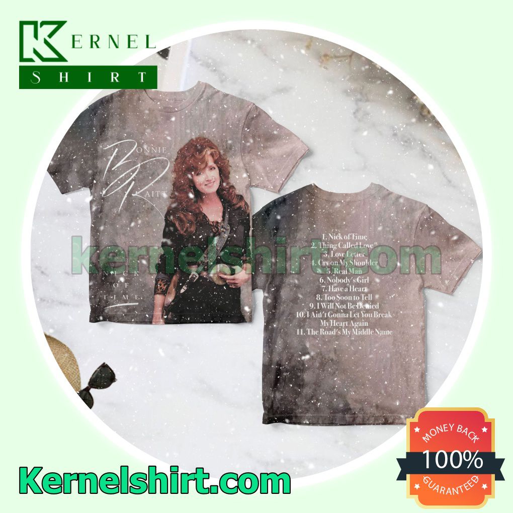 Bonnie Raitt Nick Of Time Album Cover Unisex T-shirts