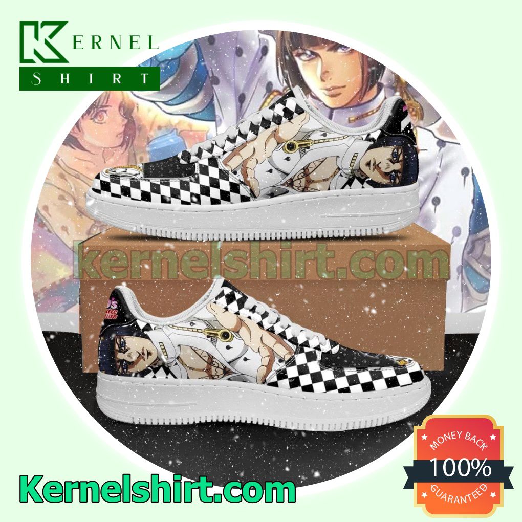 Bruno Bucciarati JoJo Anime Mens Womens Air Force 1 Shoes