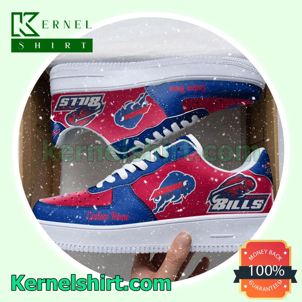 Buffalo Bills Mascot Logo NFL Football Custom Nike Air Force 1 Low Top Shoes  - Shop trending fashion in USA and EU