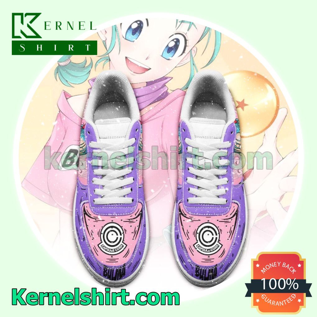 Bulma Dragon Ball Anime Mens Womens Air Force 1 Shoes a