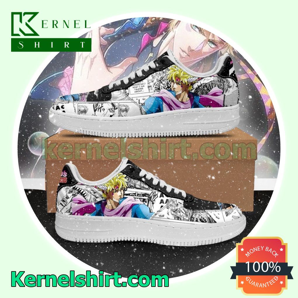 Caesar Zeppeli Manga JoJo's Anime Mens Womens Air Force 1 Shoes