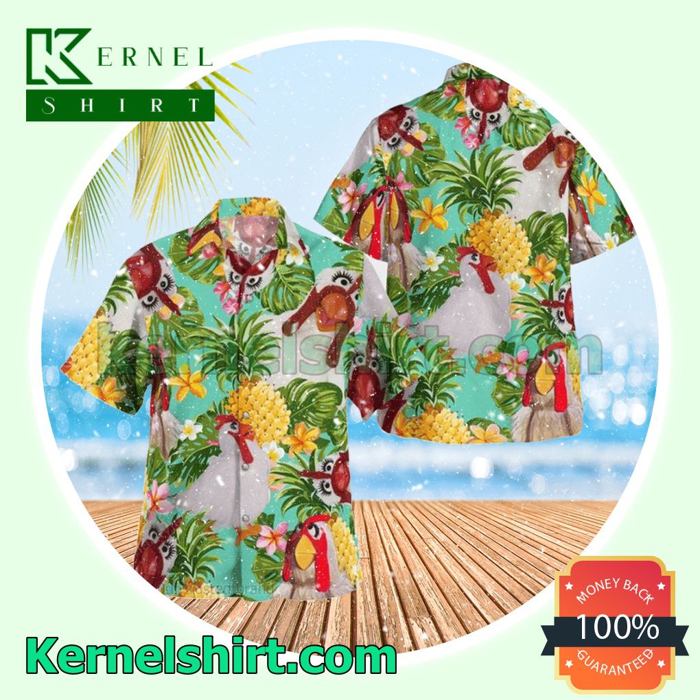 Camilla The Chicken The Muppet Tropical Pineapple Summer Shirt
