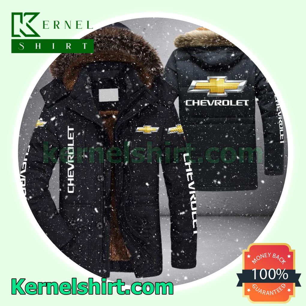 Chevrolet Automobile Company Warm Jacket With Faux Fur