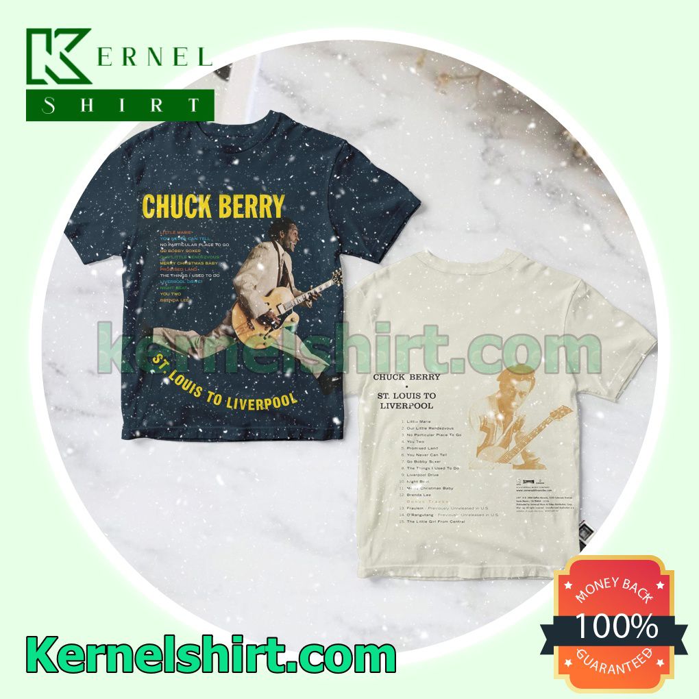 Chuck Berry St. Louis To Liverpool Album Cover Crewneck T-shirt