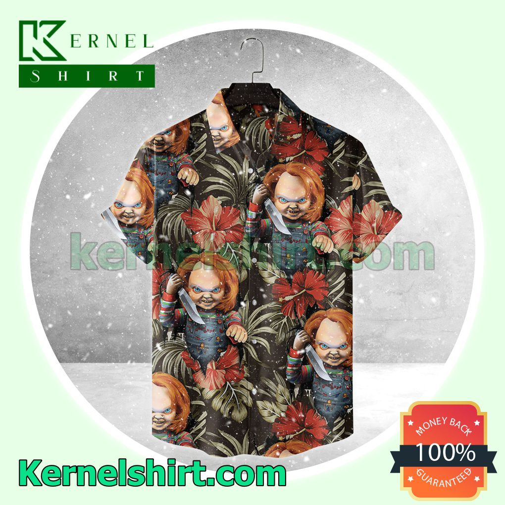 Chucky Tropical Hibiscus Halloween Costume Shirt