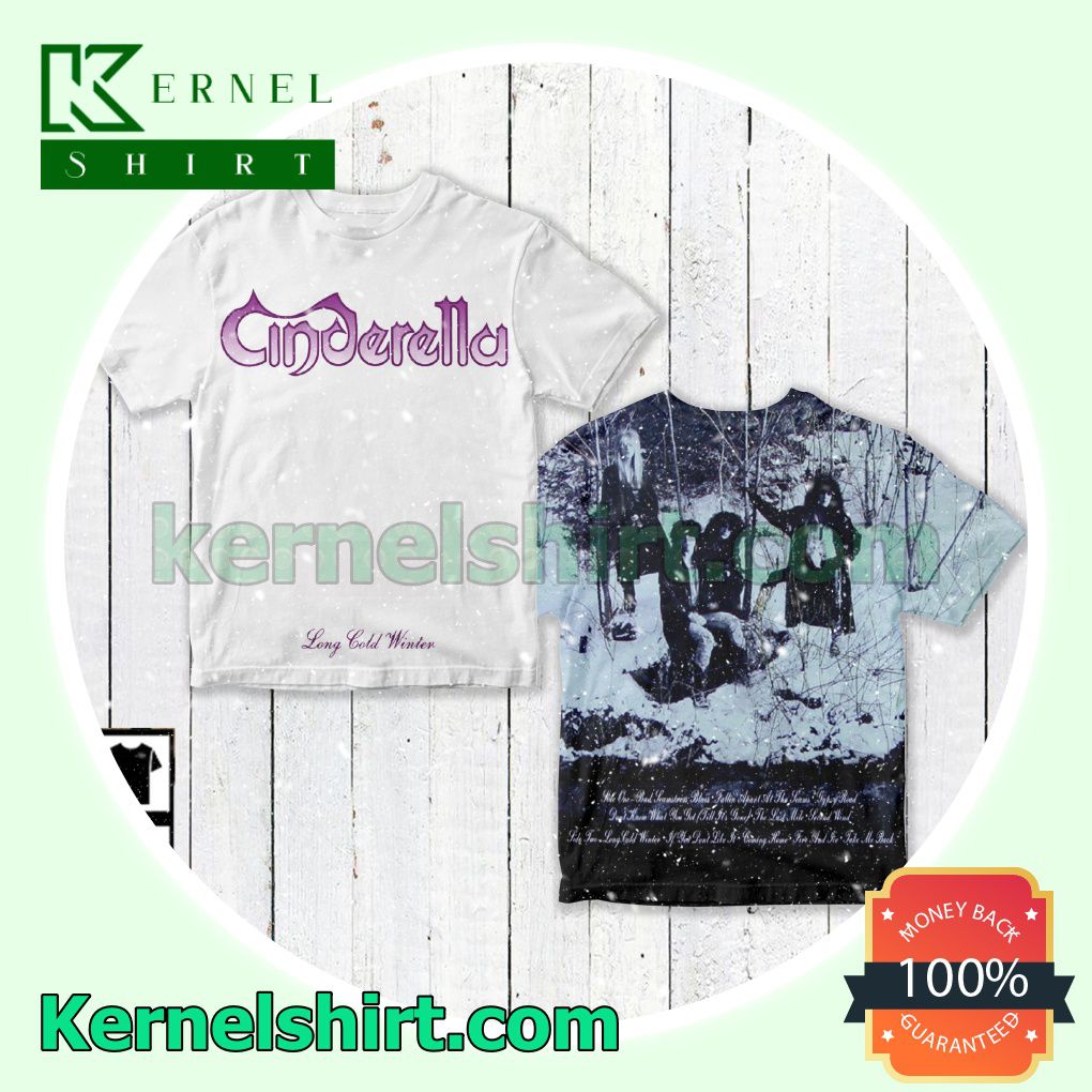 Cinderella Long Cold Winter Album Crewneck T-shirt