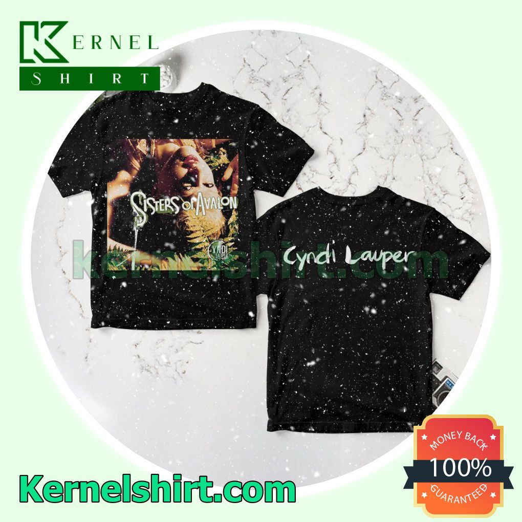 Cyndi Lauper Sisters Of Avalon Album Cover Crewneck Tee