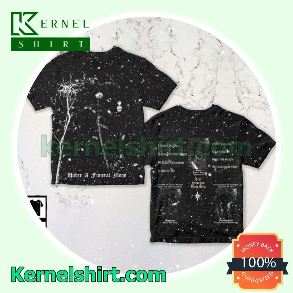 Darkthrone Under A Funeral Moon Album Cover Crewneck T-shirt