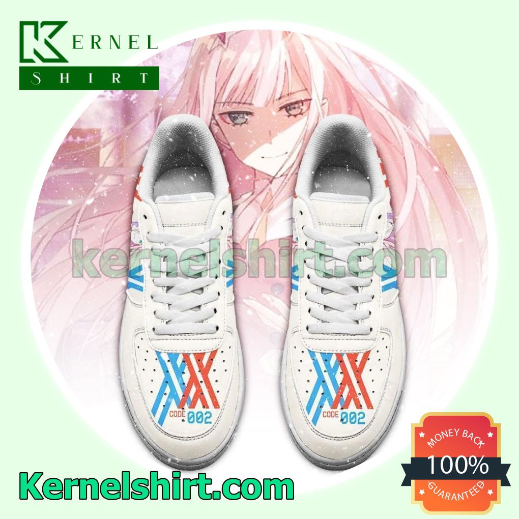 Darling In The Franxx Code 002 Zero Two Anime Mens Womens Air Force 1 Shoes a