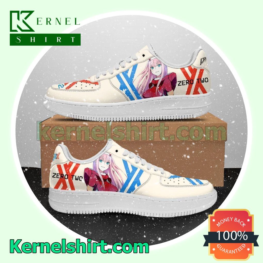 Darling In The Franxx Code 002 Zero Two Anime Mens Womens Air Force 1 Shoes