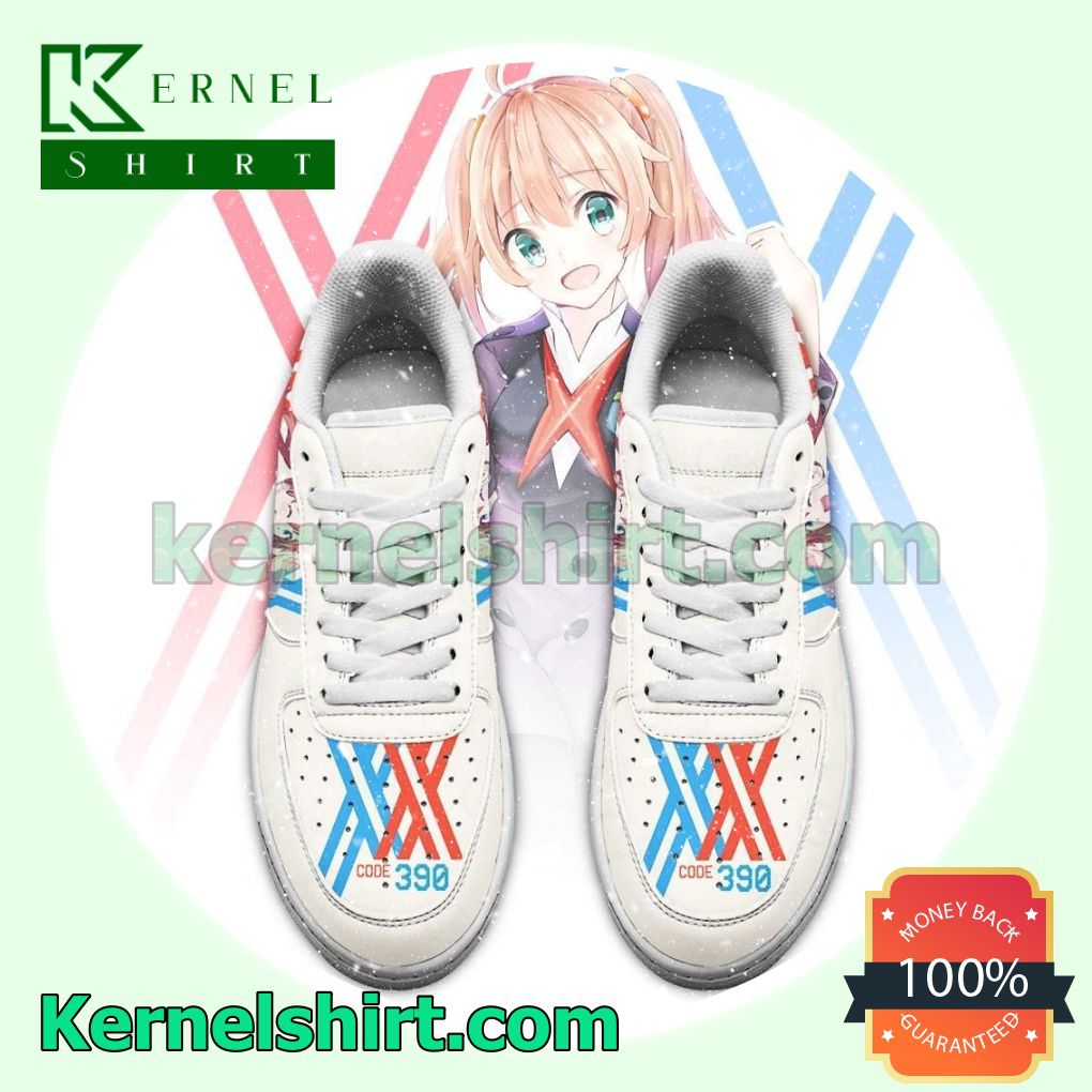 Darling In The Franxx Code 390 Miku Anime Mens Womens Air Force 1 Shoes a