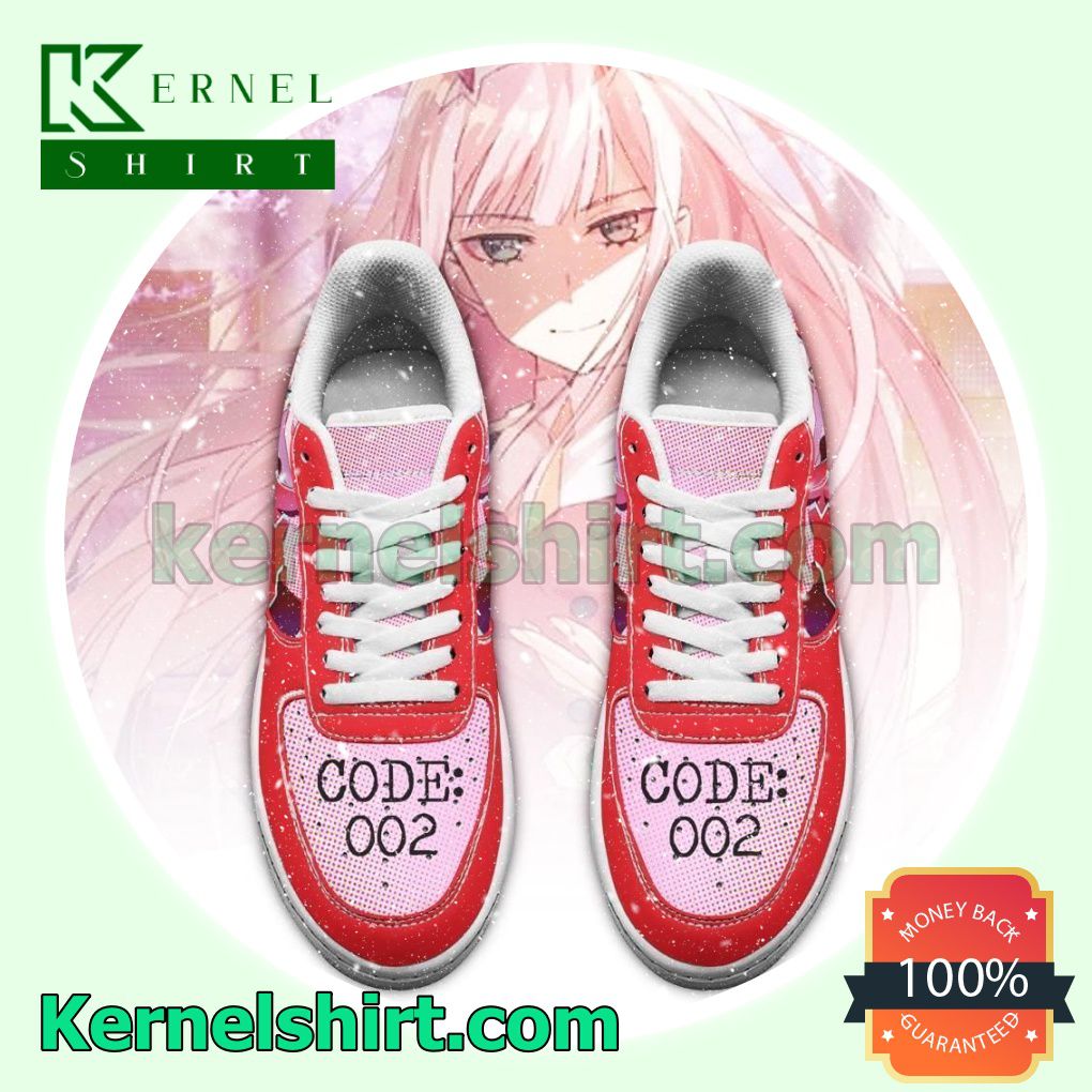 Darling In The Franxx Zero Two Anime Mens Womens Air Force 1 Shoes a