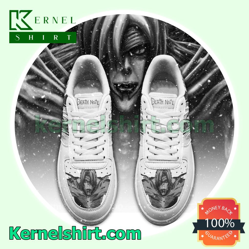 Death Note Rem Anime Mens Womens Air Force 1 Shoes a