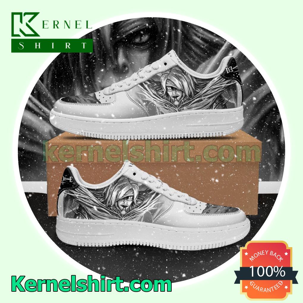 Death Note Rem Anime Mens Womens Air Force 1 Shoes