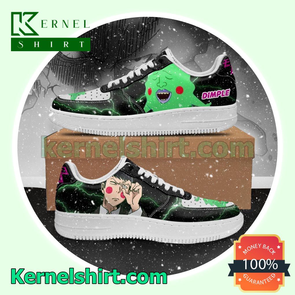 Dimple Mob Pyscho 100 Anime Mens Womens Air Force 1 Shoes