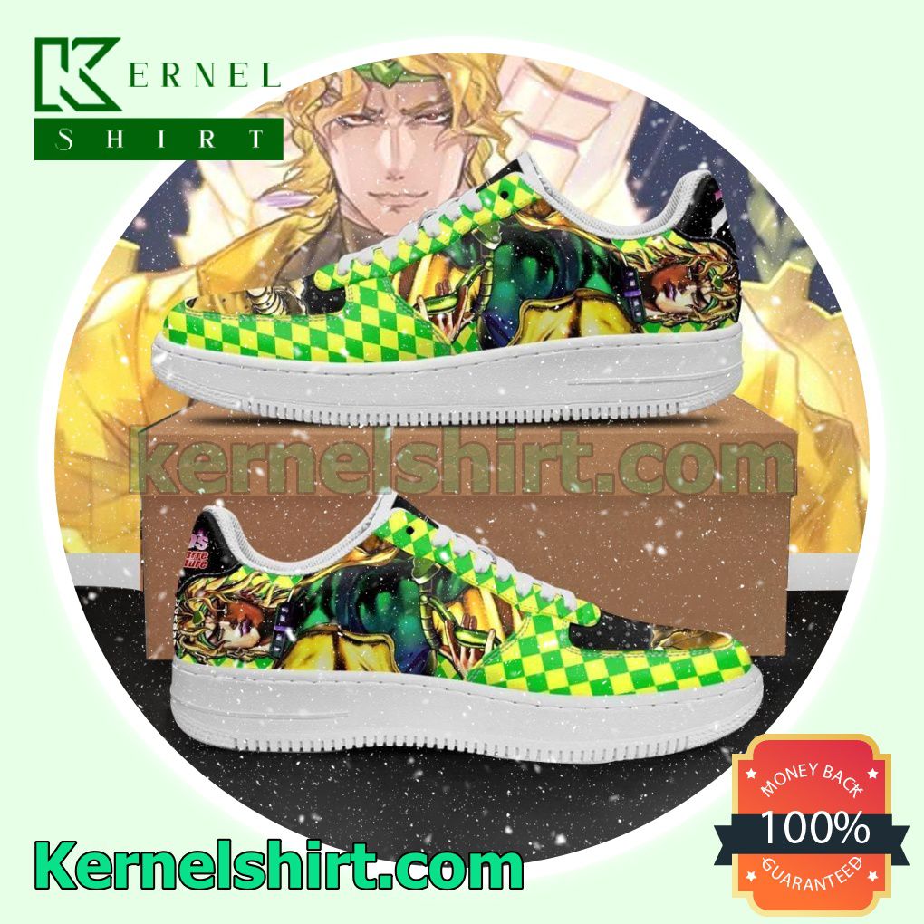 Dio Brando JoJo Anime Mens Womens Air Force 1 Shoes