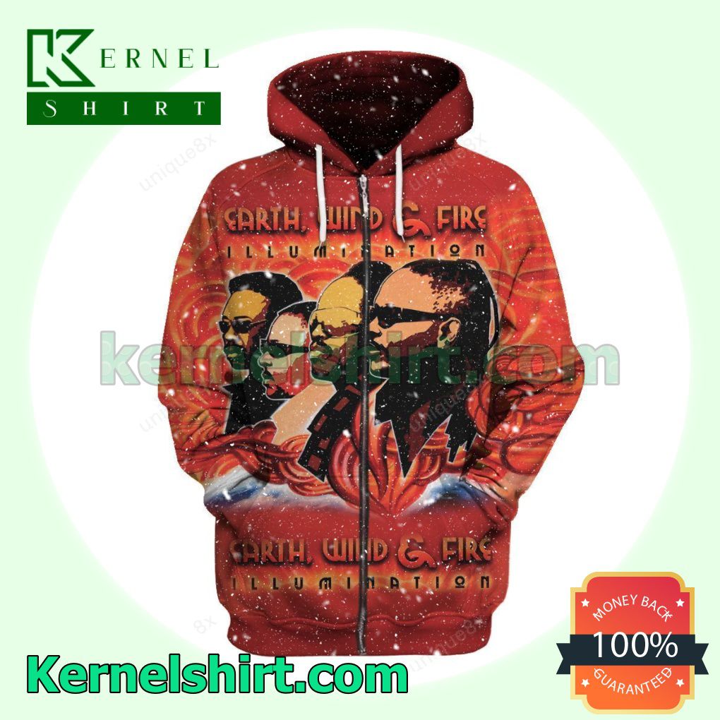 Earth, Wind And Fire Illumination Album Cover Long Sleeve Pullover Hoodie