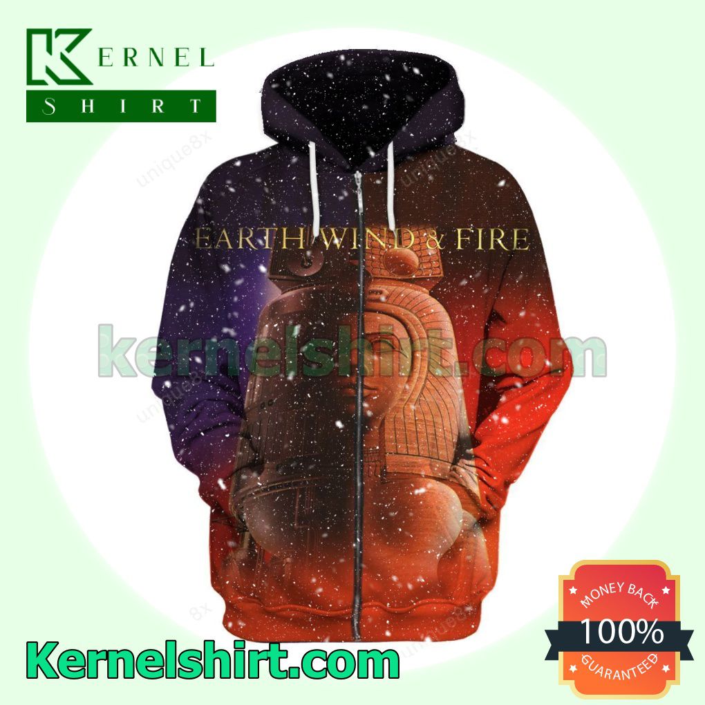 Earth Wind And Fire Raise Album Cover Long Sleeve Pullover Hoodie