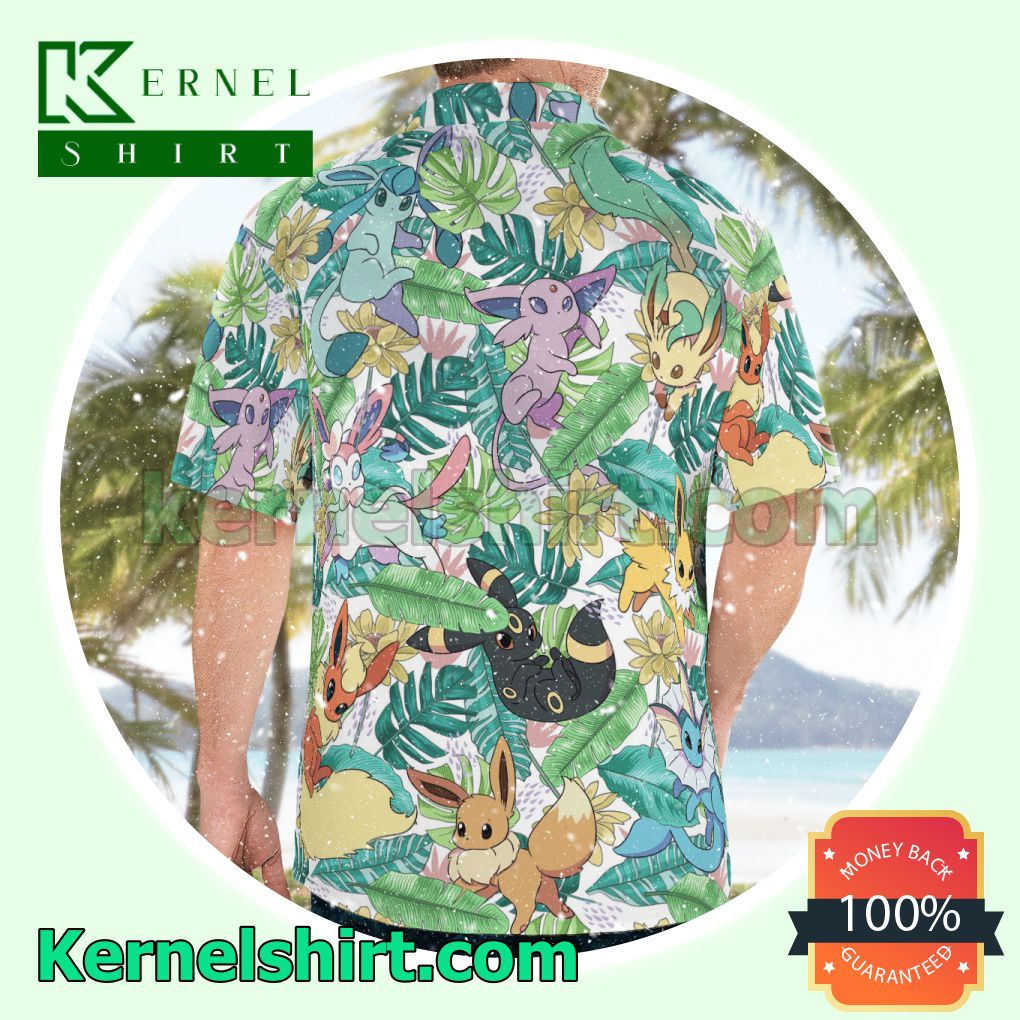 Eevee Evolutions Tropical Beach Shirts a