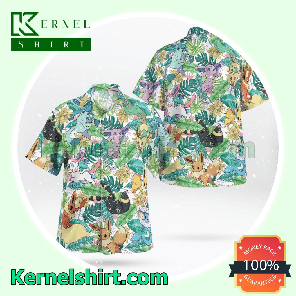 Eevee Evolutions Tropical Beach Shirts