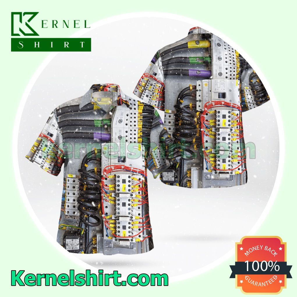 Electrical Control Panels Casual Button Down Shirts