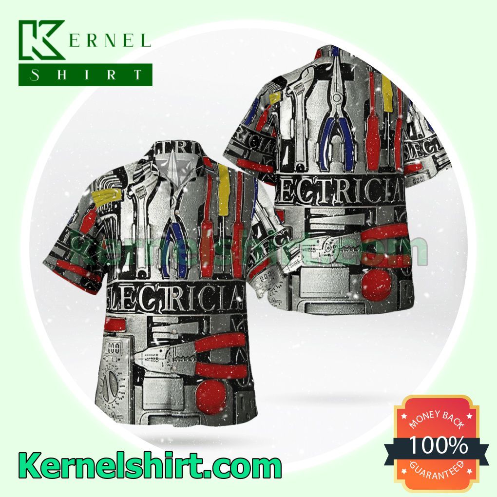 Electrical Tools Casual Button Down Shirts