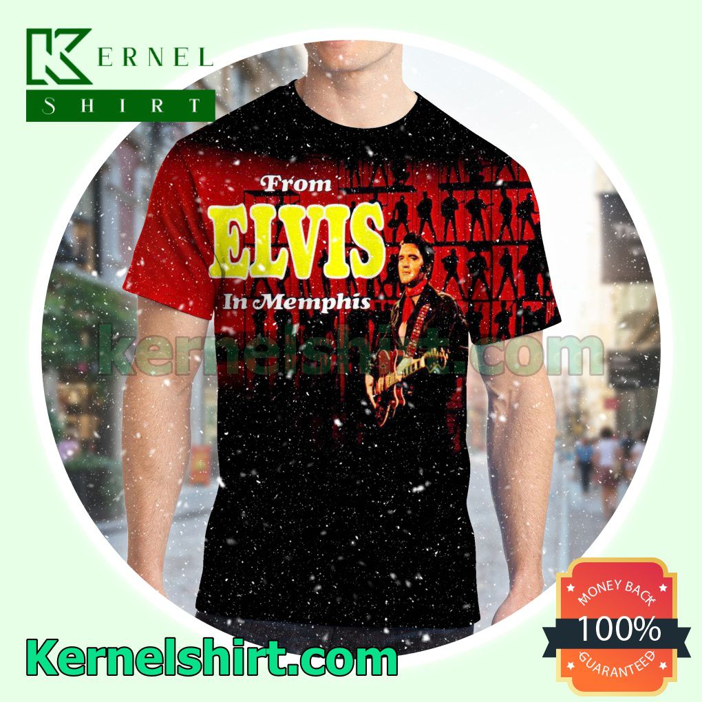 Elvis Presley From Elvis In Memphis Album The Best Of The '68 Comeback Special Crewneck T-shirt
