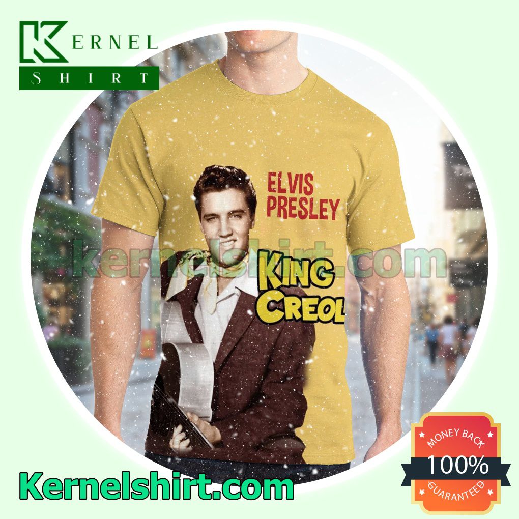 Elvis Presley King Creole Album Crewneck T-shirt