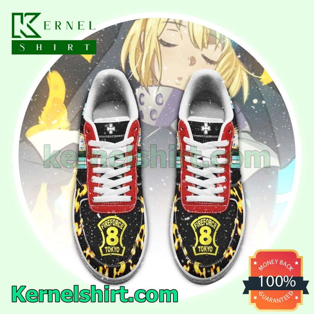 Fire Force Iris Costume Anime Mens Womens Air Force 1 Shoes a
