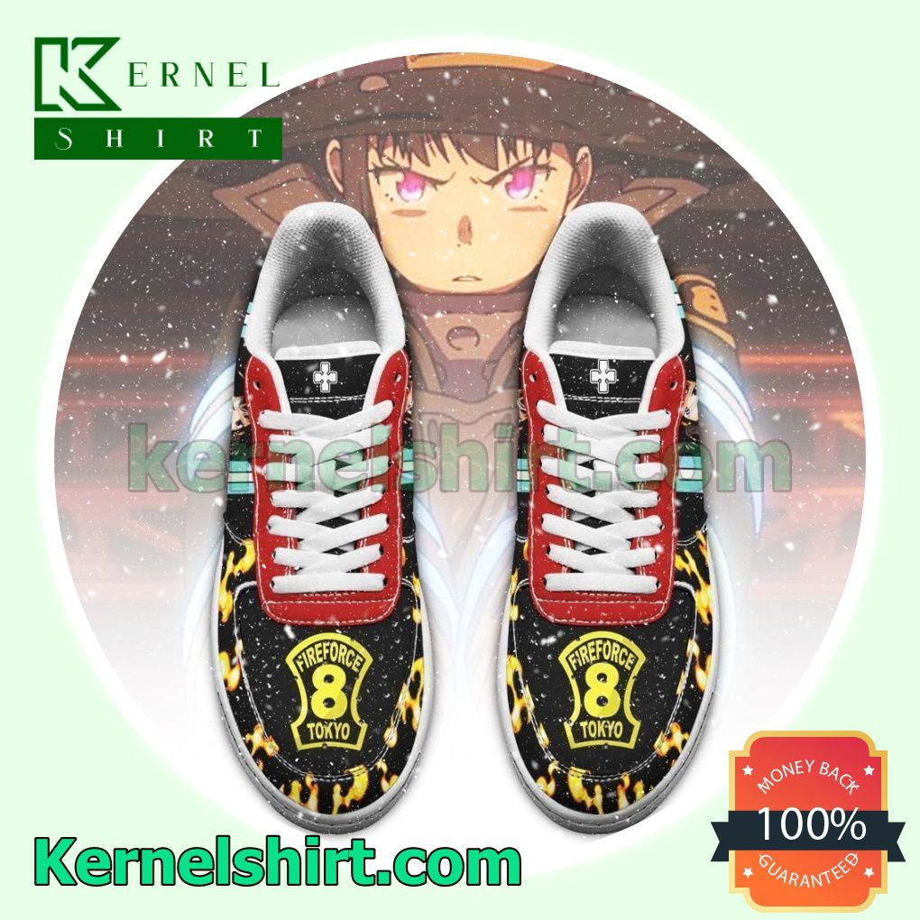 Fire Force Maki Oze Costume Anime Mens Womens Air Force 1 Shoes a