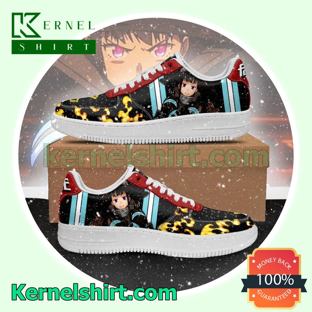 Fire Force Maki Oze Costume Anime Mens Womens Air Force 1 Shoes