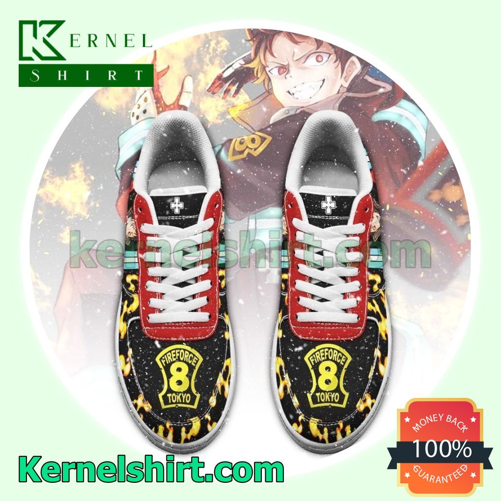 Fire Force Shinra Kusakabe Costume Anime Mens Womens Air Force 1 Shoes a