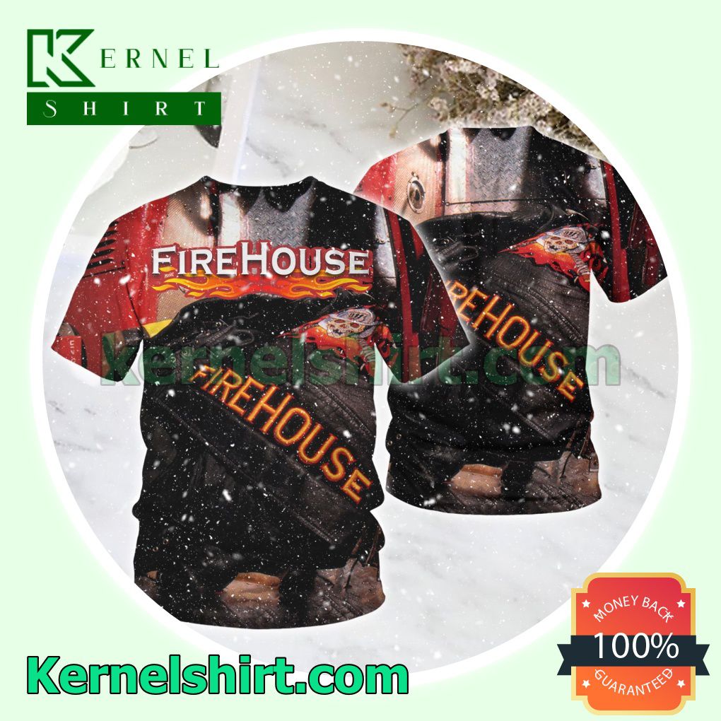 Firehouse Hold Your Fire Album Cover Crewneck Tee