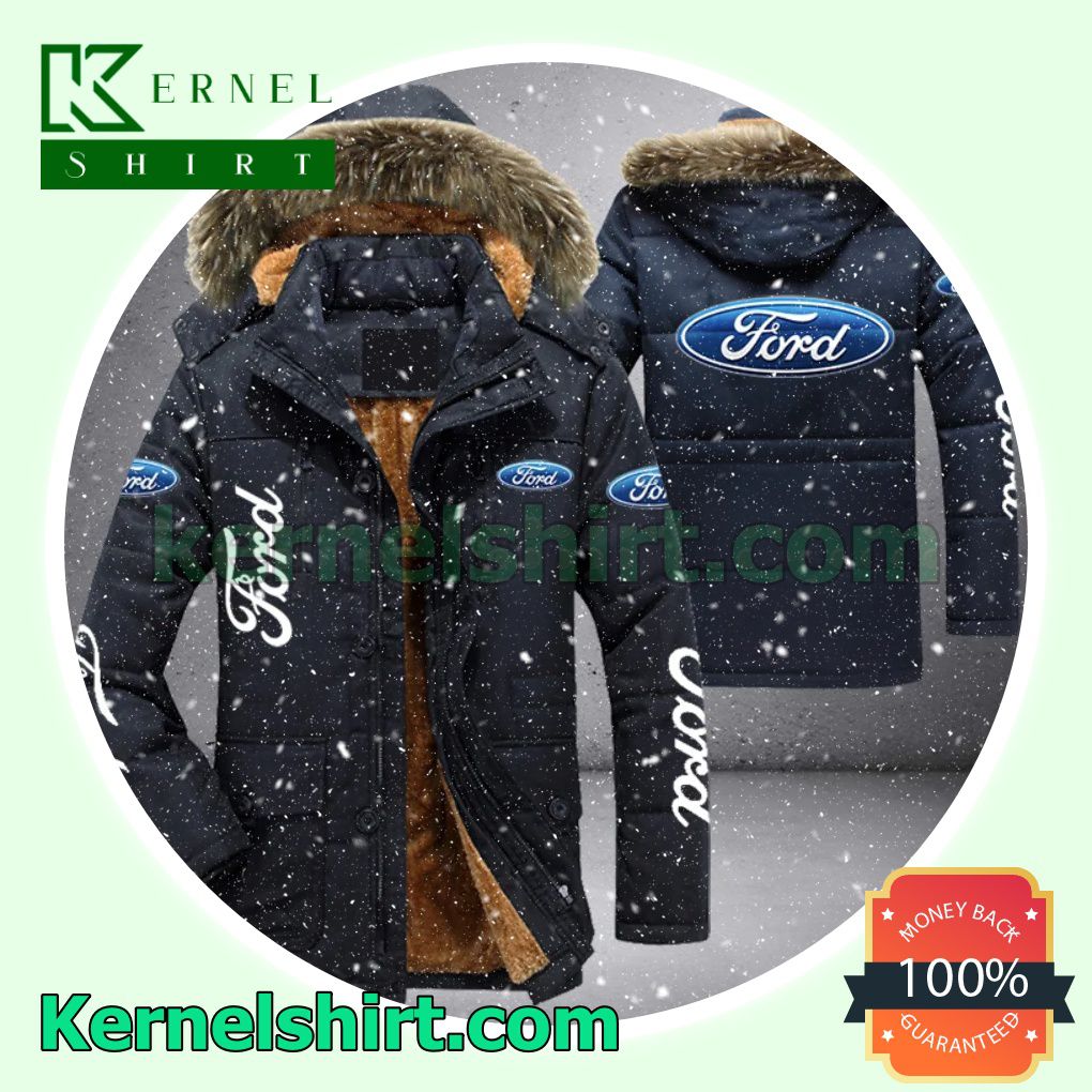 Ford Motor Company Warm Jacket With Faux Fur a
