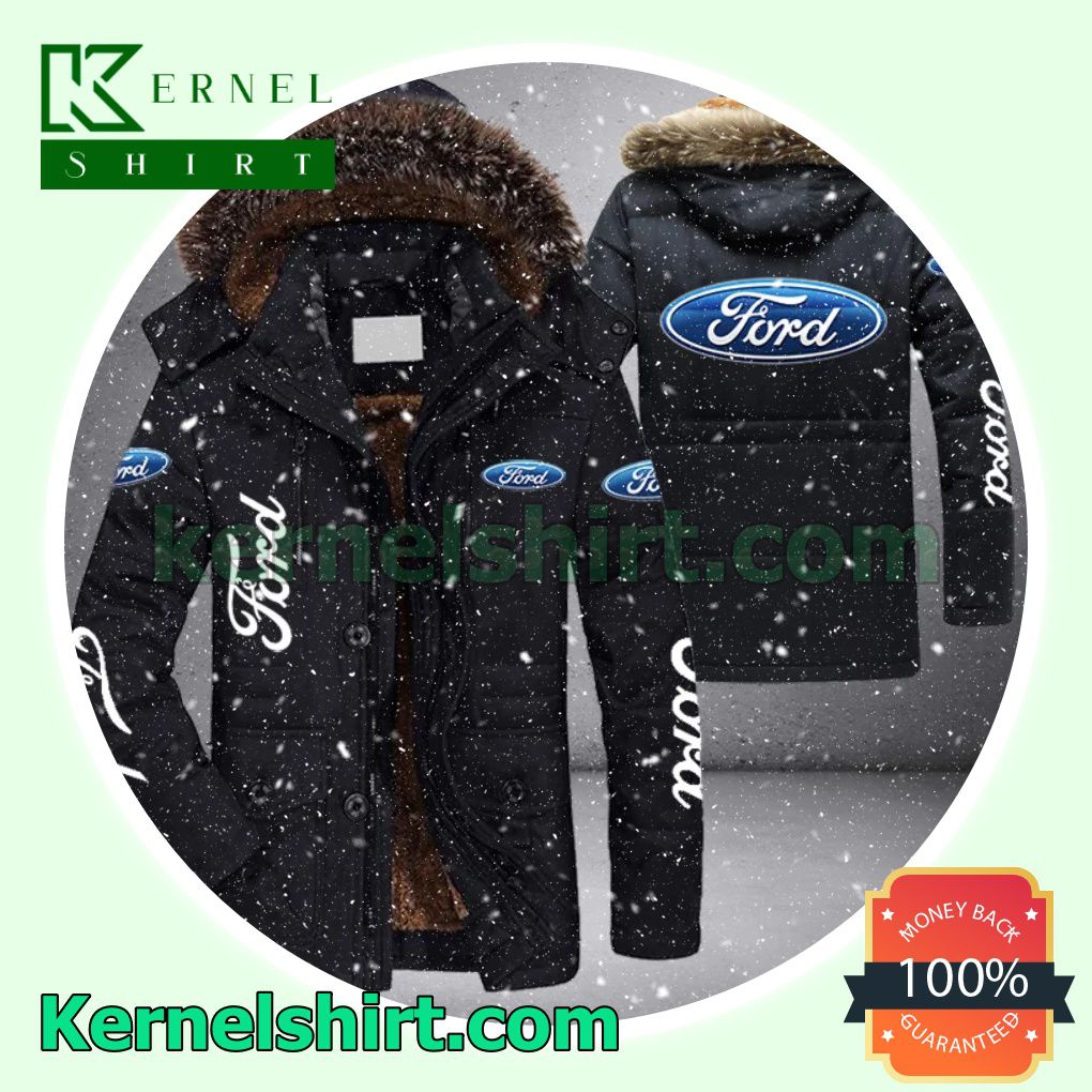 Ford Motor Company Warm Jacket With Faux Fur