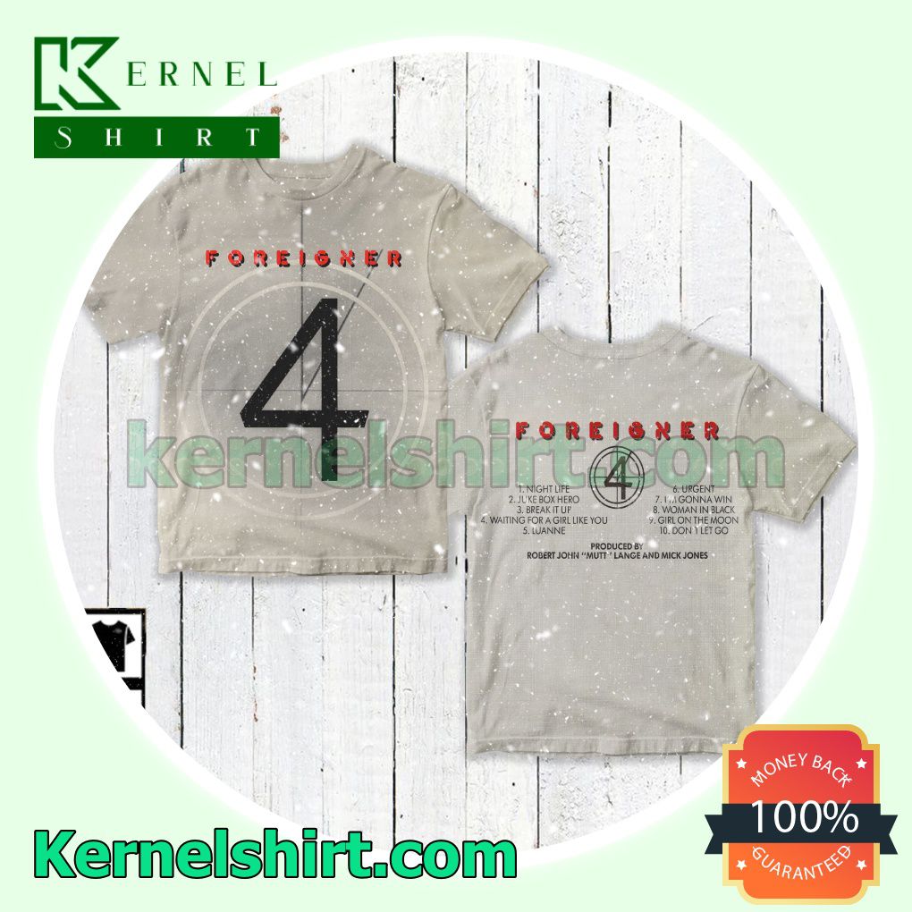 Foreigner 4 Album Crewneck T-shirt