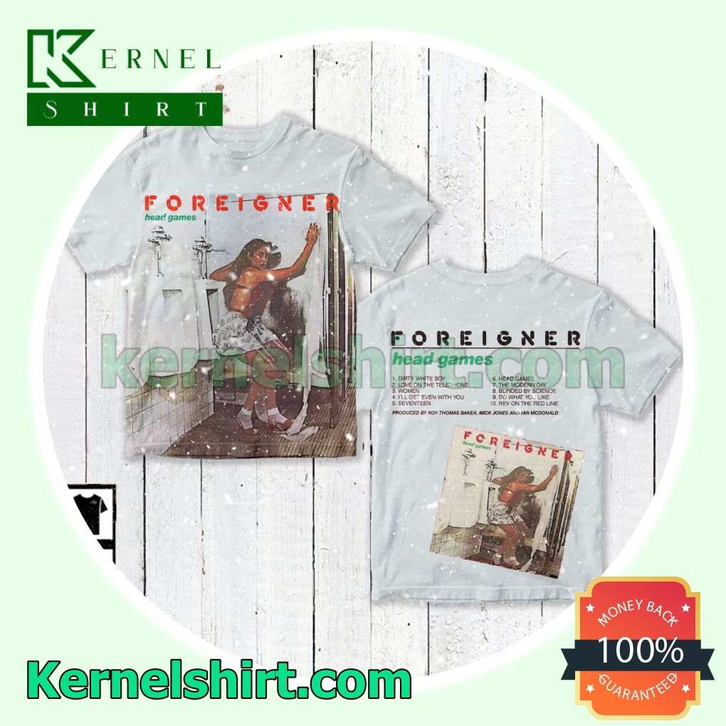 Foreigner Head Games Album Crewneck T-shirt