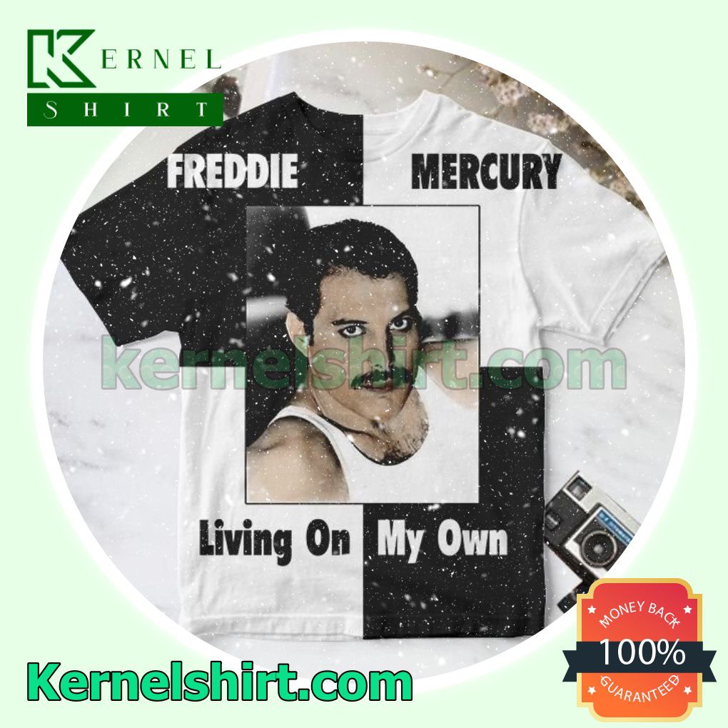 Freddie Mercury Living On My Own Crewneck T-shirt