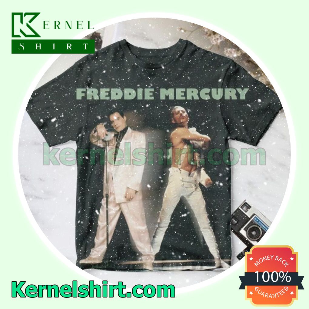Freddie Mercury Remixes Album Cover Crewneck T-shirt