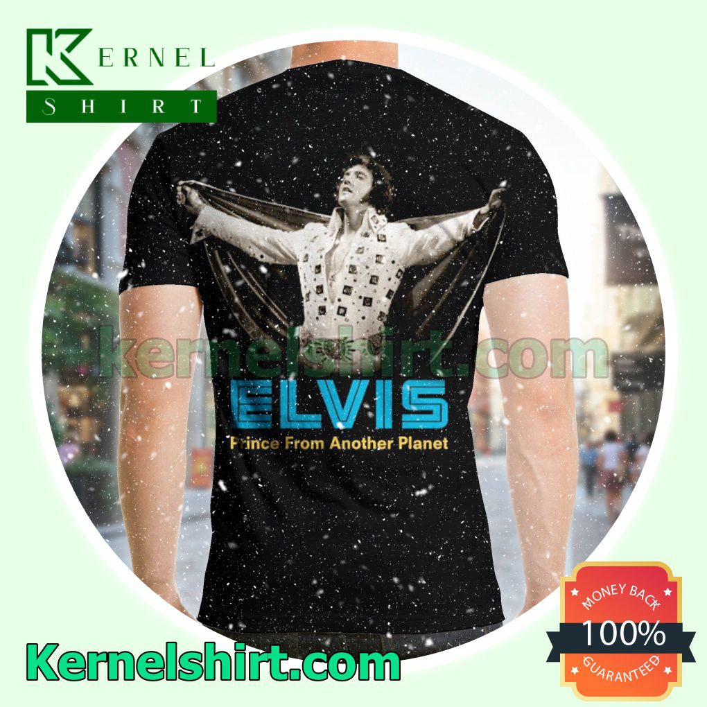 From Elvis Presley Boulevard, Memphis, Tennessee Album Cover Crewneck T-shirt a